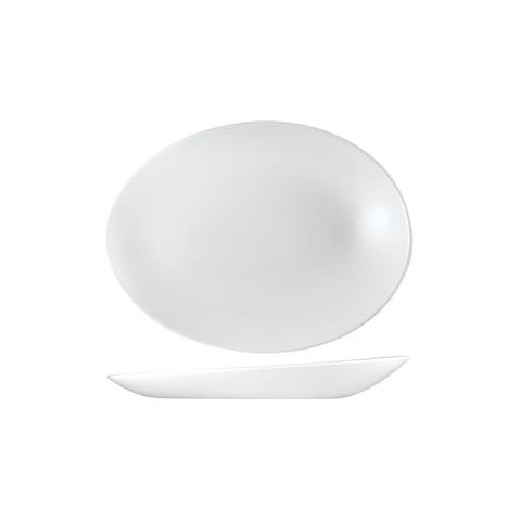 Oval Plate 250X194X32mm WHITE CHURCHILL Profile Orb