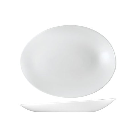 Oval Plate 290X227X38mm WHITE CHURCHILL Profile Orb