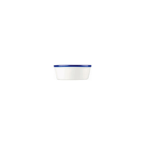 Ramekin 90mm 195ml WHITE W/BLUE LINE CHURCHILL Retro Blue