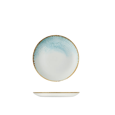 Round Plate Coupe 217mm AQUAMARINE CHURCHILL Homespun Accents