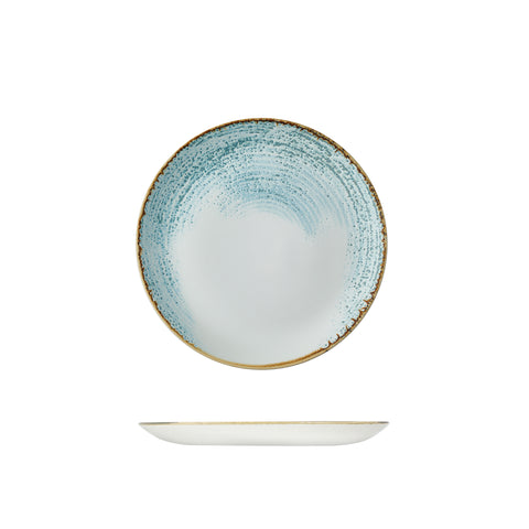 Round Plate Coupe 260mm AQUAMARINE CHURCHILL Homespun Accents