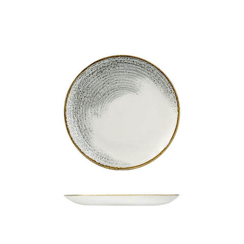 Round Plate Coupe 260mm JASPER GREY ACCENTS CHURCHILL Homespun Accents