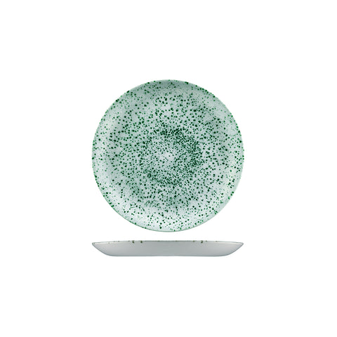 Round Coupe Plate 165mm MINERAL GREEN CHURCHILL Studio Prints Stone