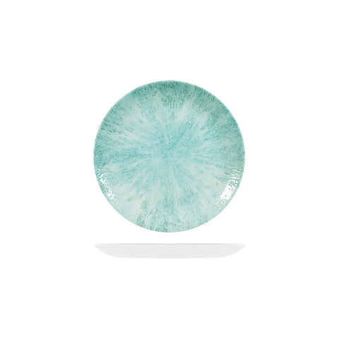 Round Coupe Plate 165mm AQUAMARINE CHURCHILL Studio Prints Stone