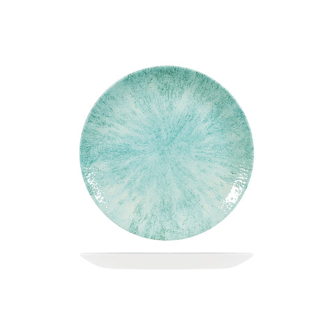 Round Coupe Plate 217mm AQUAMARINE CHURCHILL Studio Prints Stone