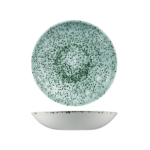 Round Coupe Bowl 248mm 1136ml MINERAL GREEN CHURCHILL Studio Prints Stone