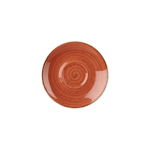 Cappuccino Saucer 156mm SPICED ORANGE CHURCHILL Stonecast