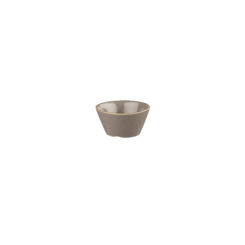 Conical Sauce Dish 90ml PEPPERCORN GREY CHURCHILL Stonecast