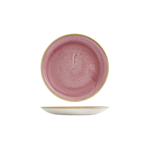 Round Coupe Plate 165mmPETAL PINK CHURCHILL Stonecast