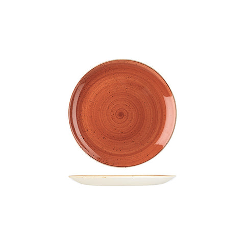 Round Coupe Plate 165mmSPICED ORANGE CHURCHILL Stonecast