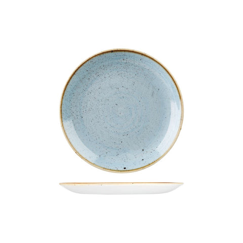 Round Coupe Plate 217mmDUCK EGG CHURCHILL Stonecast