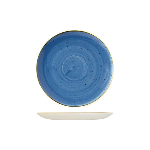 Round Coupe Plate 217mmCORNFLOWER BLUE CHURCHILL Stonecast