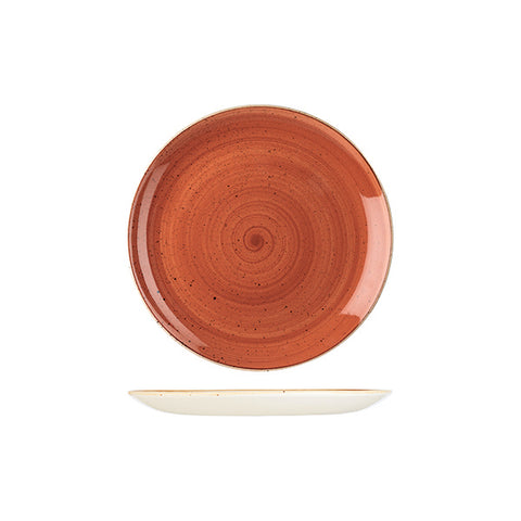 Round Coupe Plate 217mmSPICED ORANGE CHURCHILL Stonecast