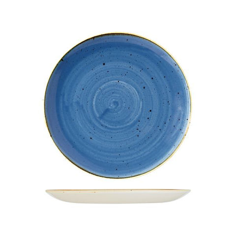 Round Coupe Plate 260mmCORNFLOWER BLUE CHURCHILL Stonecast