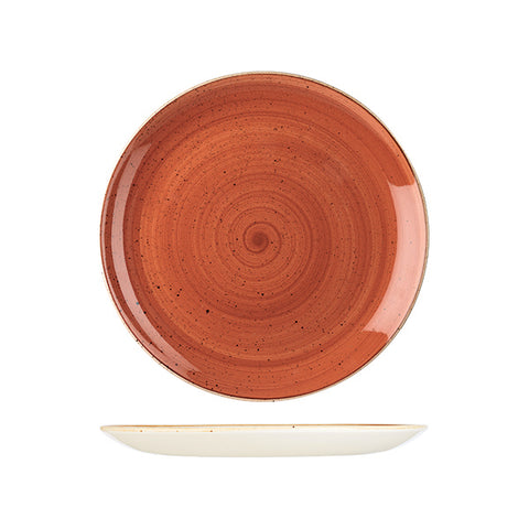 Round Coupe Plate 260mmSPICED ORANGE CHURCHILL Stonecast