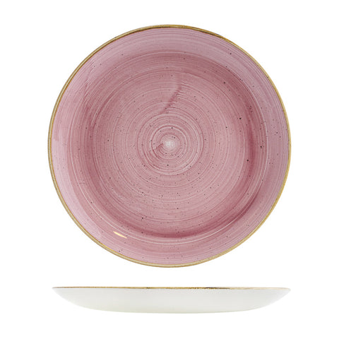 Round Coupe Plate 288mmPETAL PINK CHURCHILL Stonecast