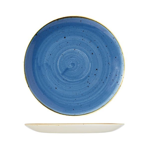 Round Coupe Plate 288mmCORNFLOWER BLUE CHURCHILL Stonecast