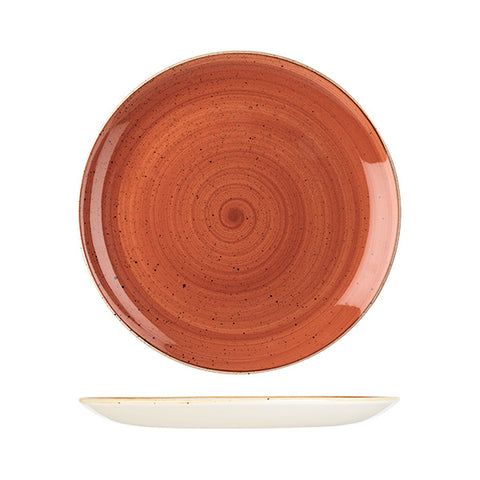 Round Coupe Plate 288mmSPICED ORANGE CHURCHILL Stonecast