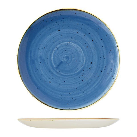 Round Coupe Plate 324mmCORNFLOWER BLUE CHURCHILL Stonecast