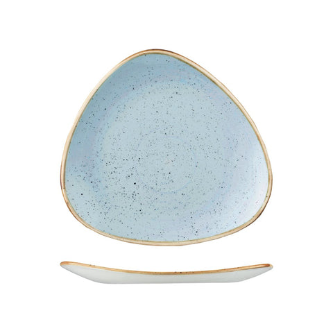 Triangular Plate 260mm DUCK EGG CHURCHILL Stonecast