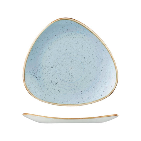 Triangular Plate 300mm DUCK EGG CHURCHILL Stonecast