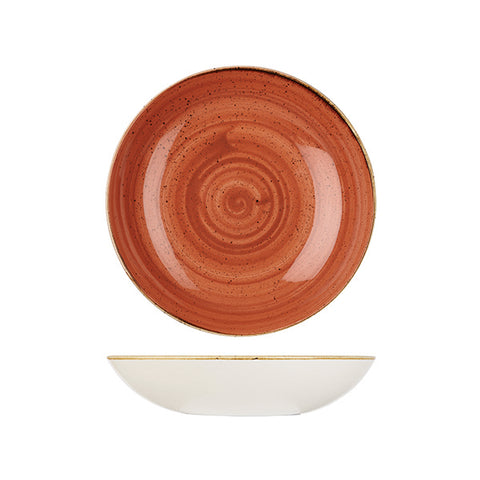 Round Coupe Bowl 248mm 1136ml SPICED ORANGE CHURCHILL Stonecast