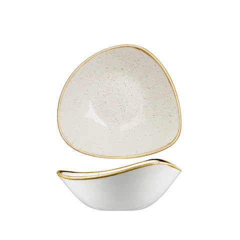 Triangular Bowl 185mm BARLEY WHITE CHURCHILL Stonecast