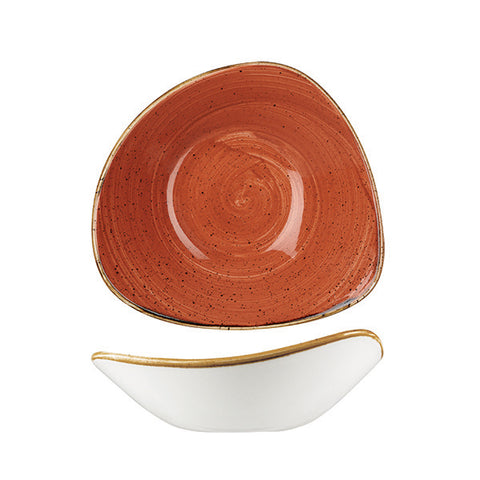 Triangular Bowl 230mm SPICED ORANGE CHURCHILL Stonecast