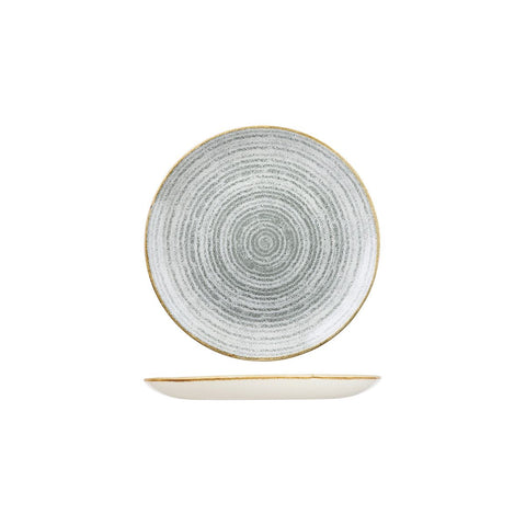 Round Coupe Plate 165mm STONE GREY CHURCHILL Studio Prints Homespun