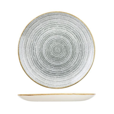 Round Coupe Plate 288mm STONE GREY CHURCHILL Studio Prints Homespun