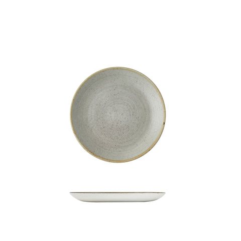 Round Plate Coupe 217mm RAW GREY CHURCHILL Stonecast Vellum