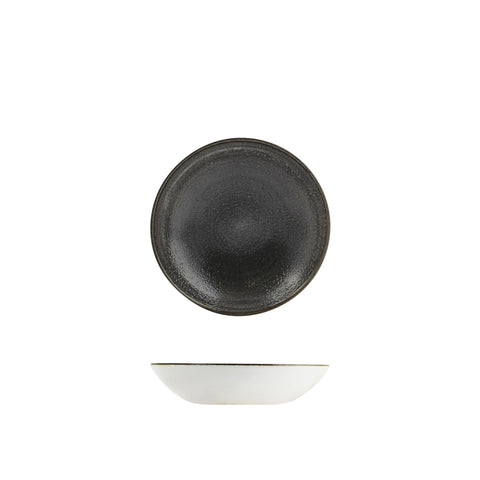 Bowl Coupe 182mm 426ml RAW BLACK CHURCHILL Stonecast Vellum