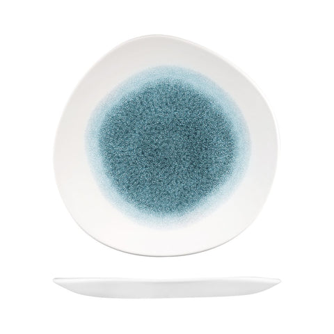 Organic Round Plate 264mm TOPAZ BLUE CHURCHILL Stonecast Trace